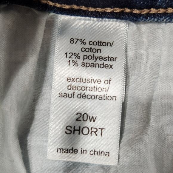 Maurices High Rise Curvy Boot Leg Slim-Tec Fit Jeans Dark Wash Denim Size 20W - Picture 7 of 8